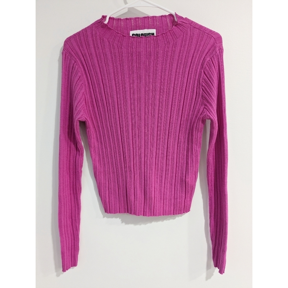 NEW Colorush Hendrix Rib Knit Funnelneck Sweater - Picture 3 of 9